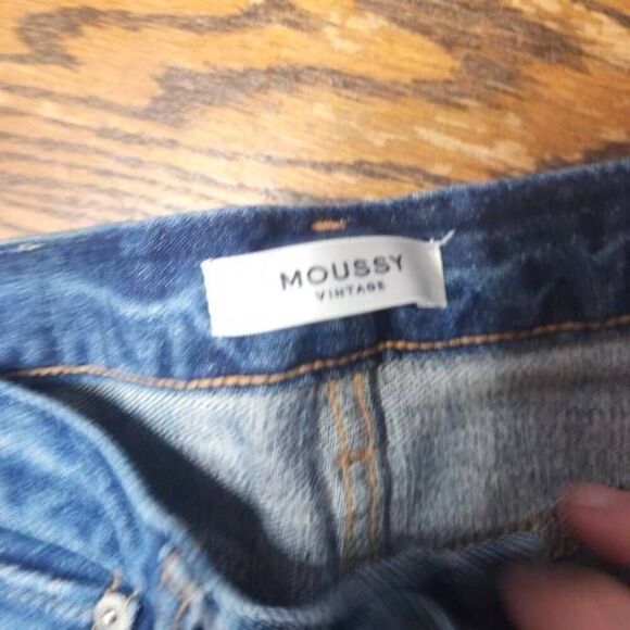 Moussy Vintage Glendale Stretch Distressed Skinny Jeans Sz 25 - Picture 3 of 6